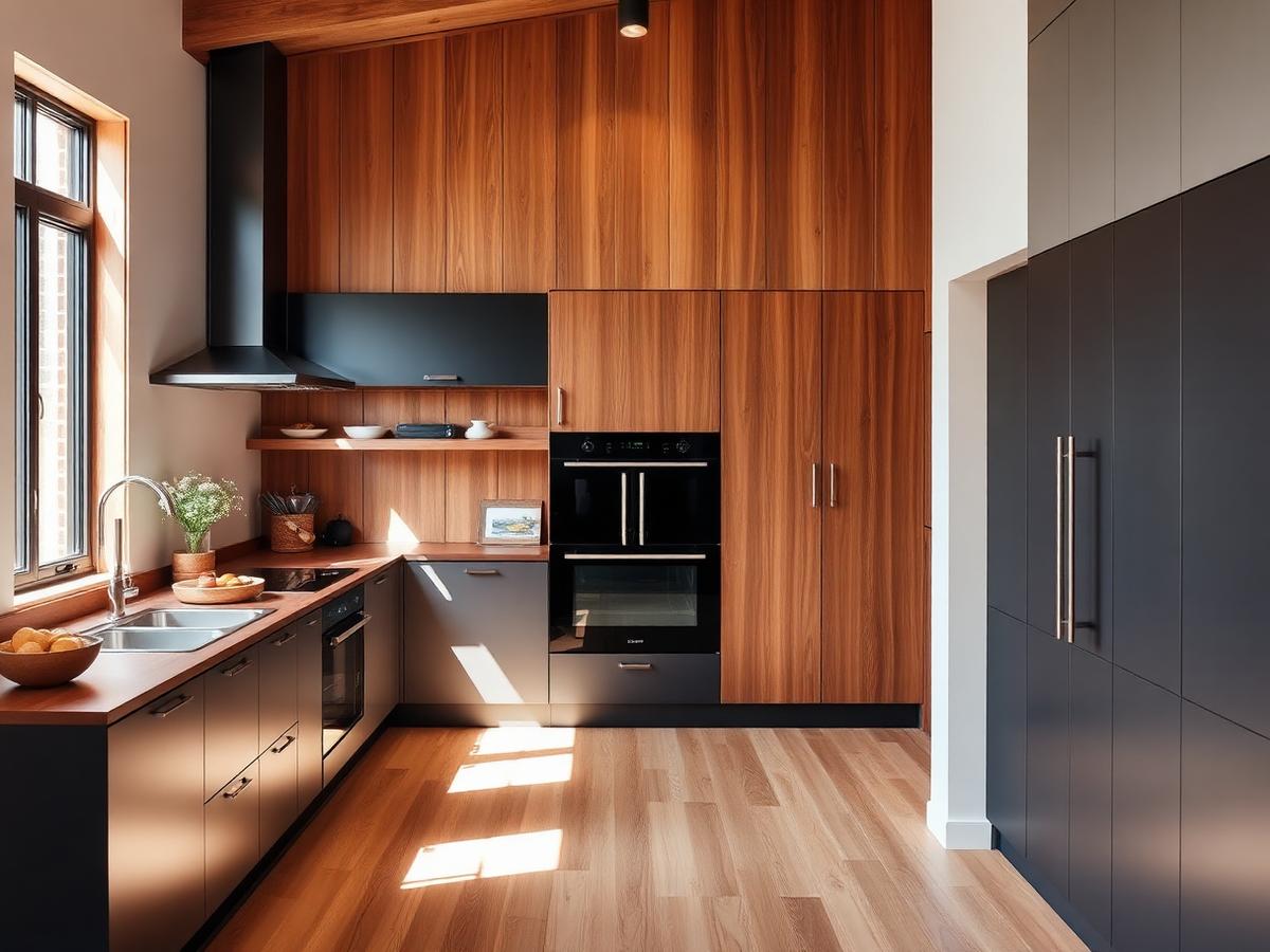 Cocina reformada con acabados modernos